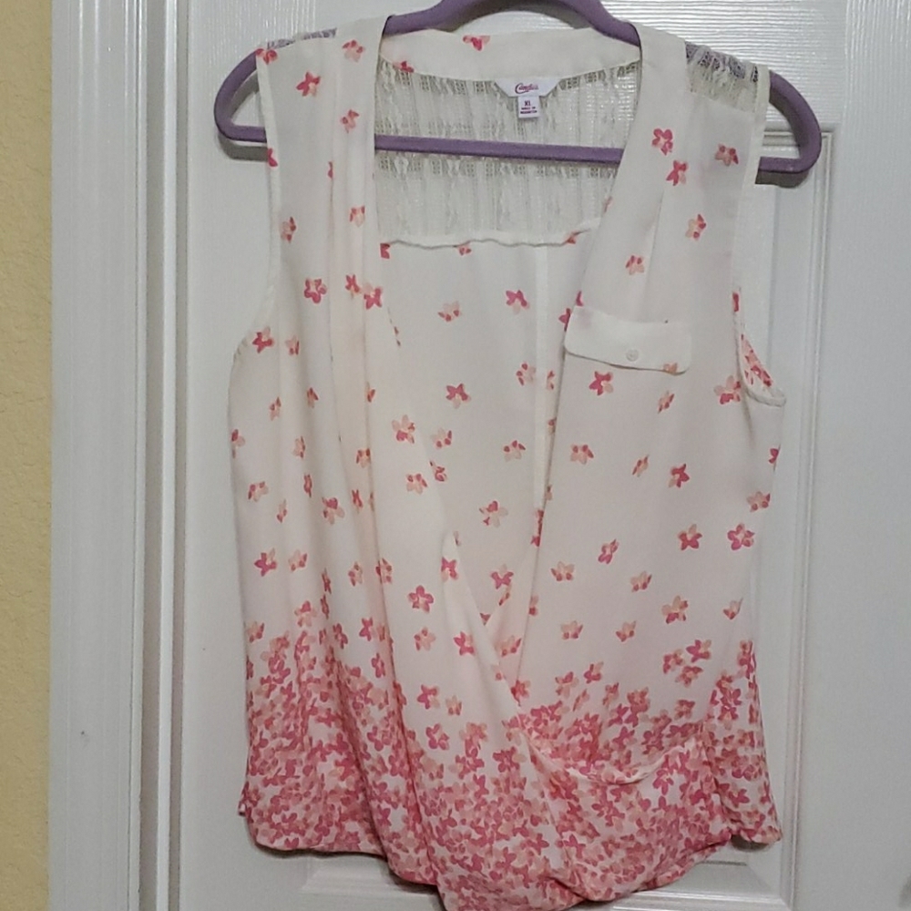 Candies chiffon and lace top